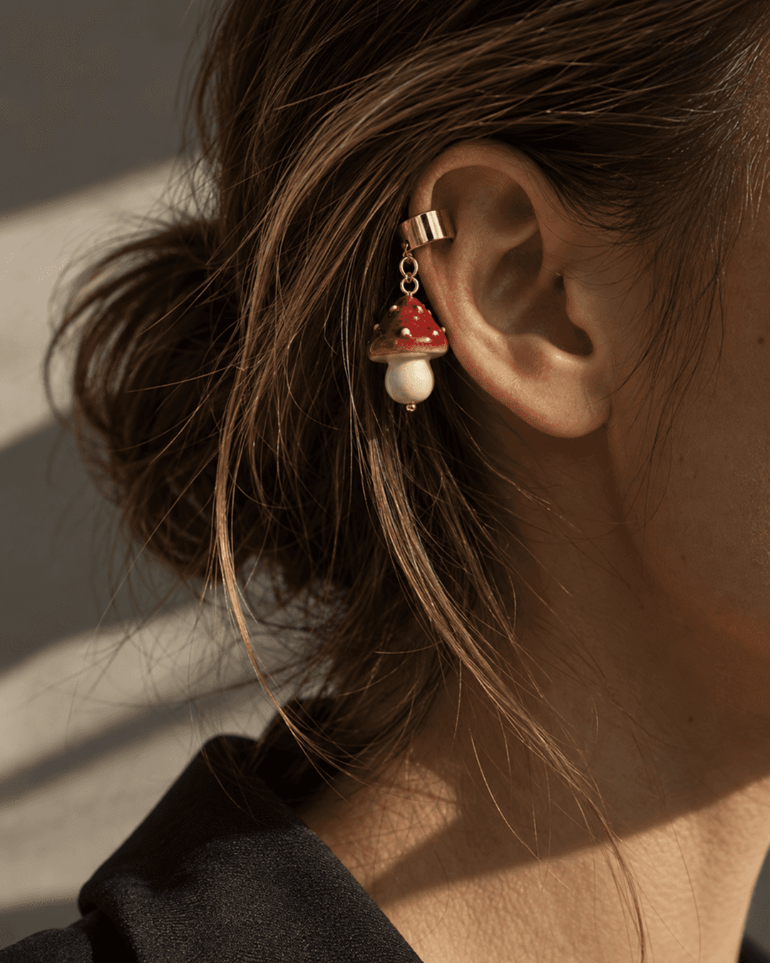 Mushroom Ear Cuffs