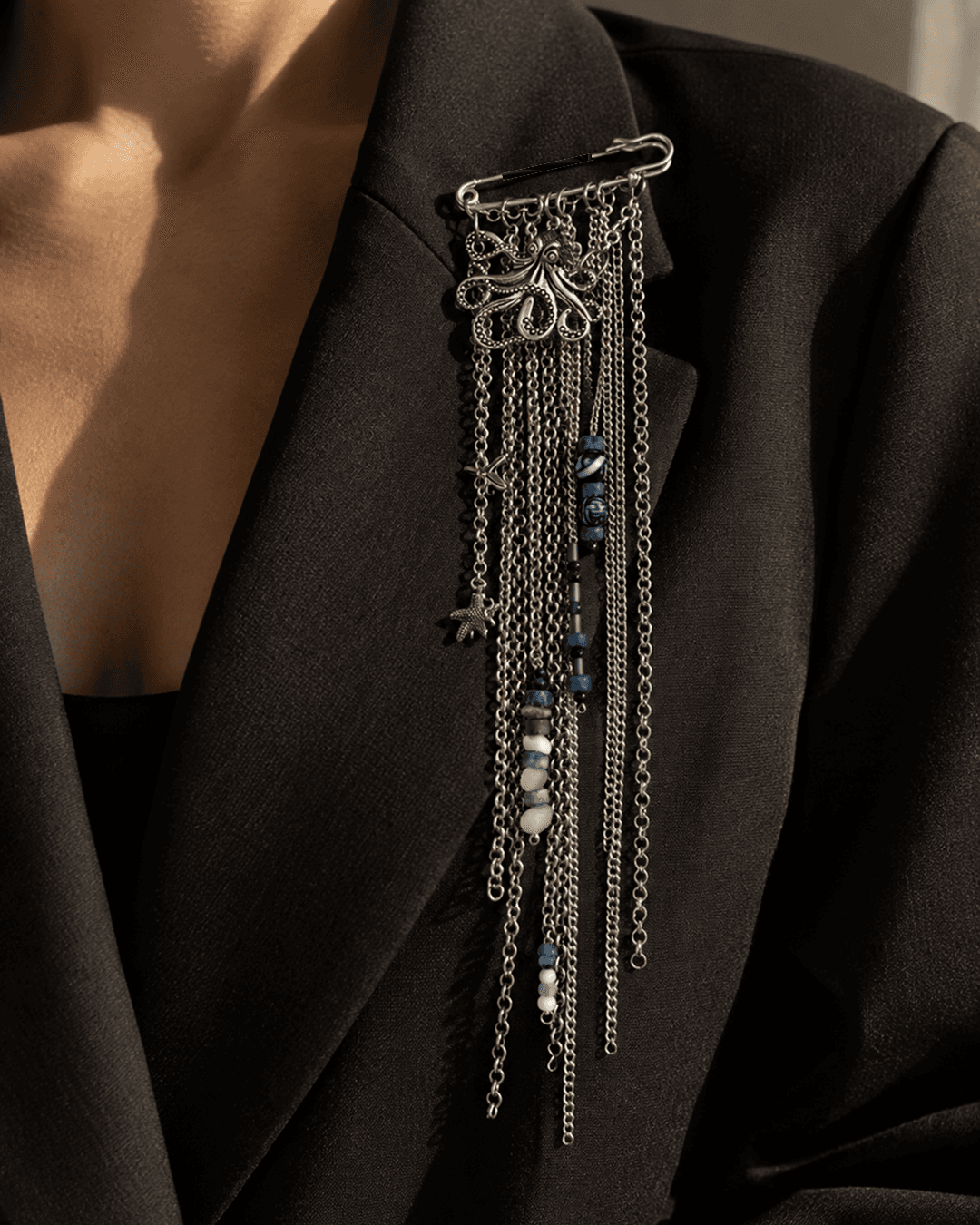 Tidal Memory Jewelry Pin